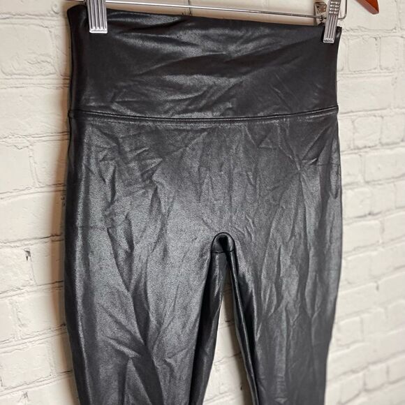 Spanx Faux Leather Leggings Black Small - Picture 3 of 10